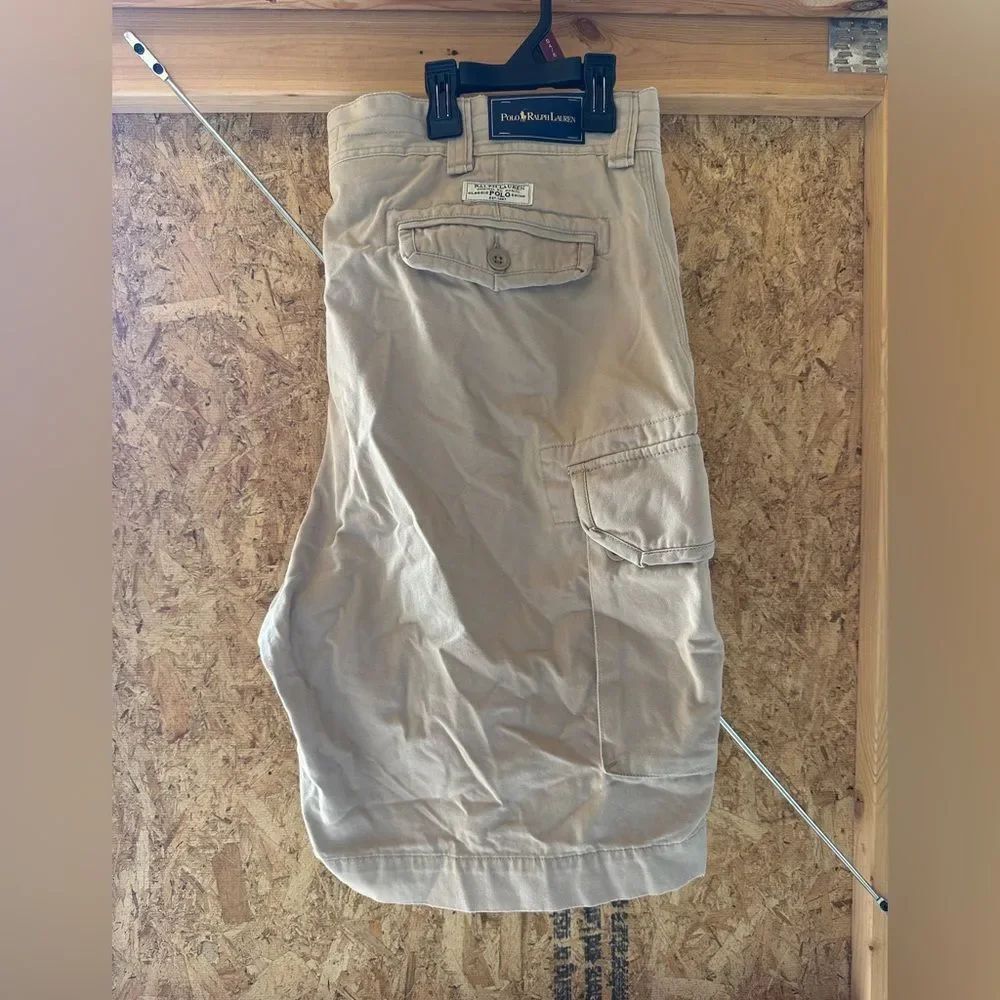 NWT Ralph Lauren Men's Tan Cargo Shorts
